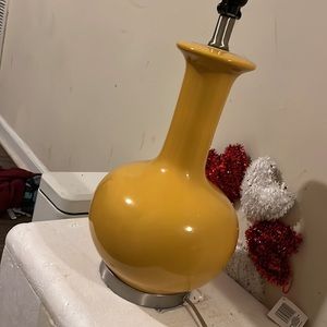 Yellow glass lamp